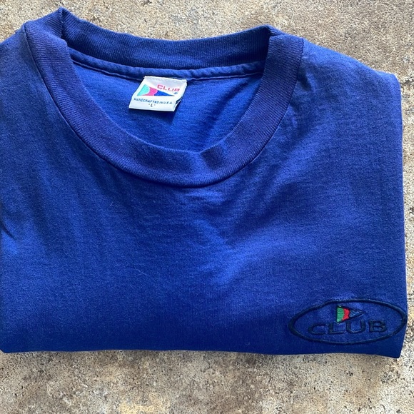 CLUB Late 80’s early 90’s Single Stitch Large T-shirt USA 🇺🇸 handcrafted - Picture 9 of 13